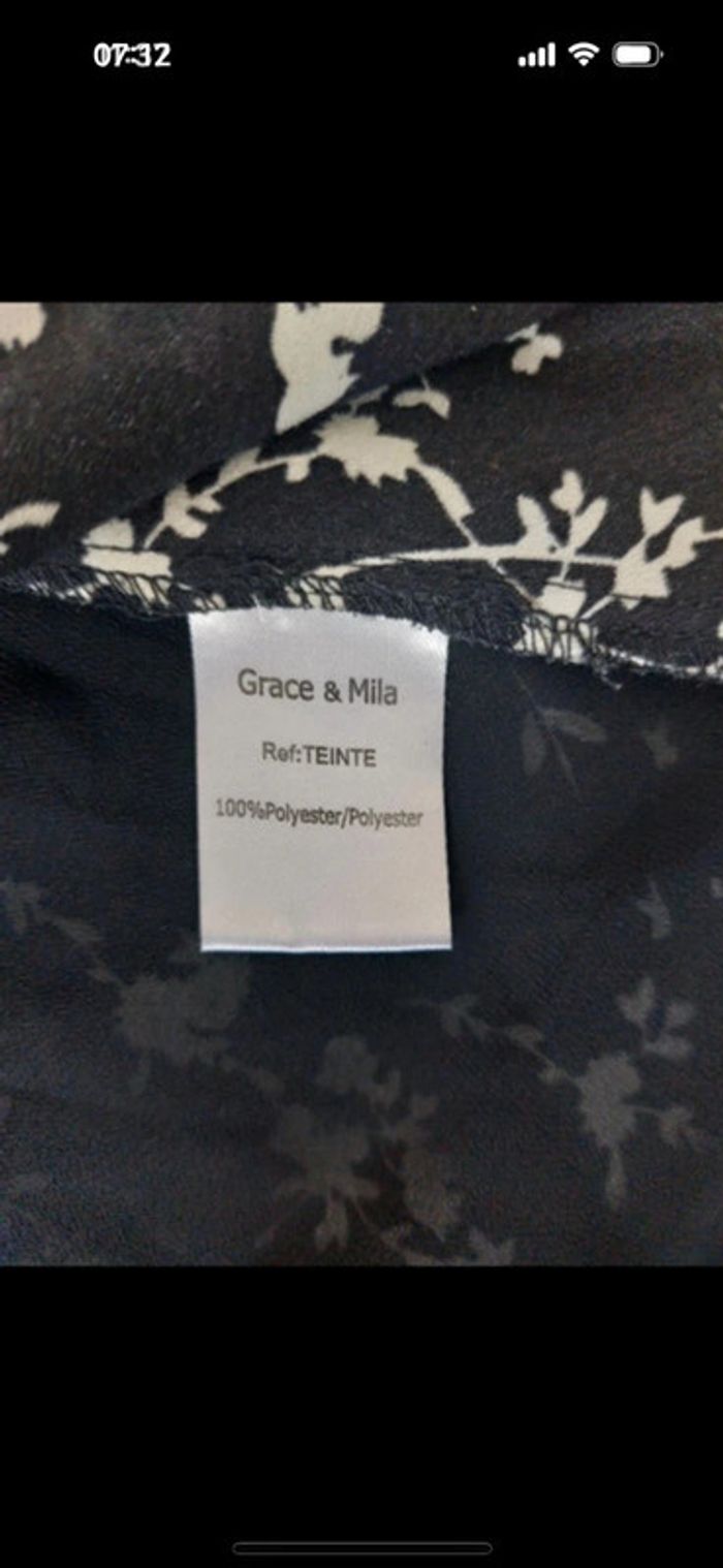 Robe portefeuille manche 3/4 Grace & Mila taille L - photo numéro 4