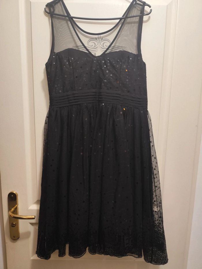 Robe Bréal noir sequins T40 - photo numéro 4