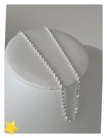 Collier maille Torsadé 2mm 65cm