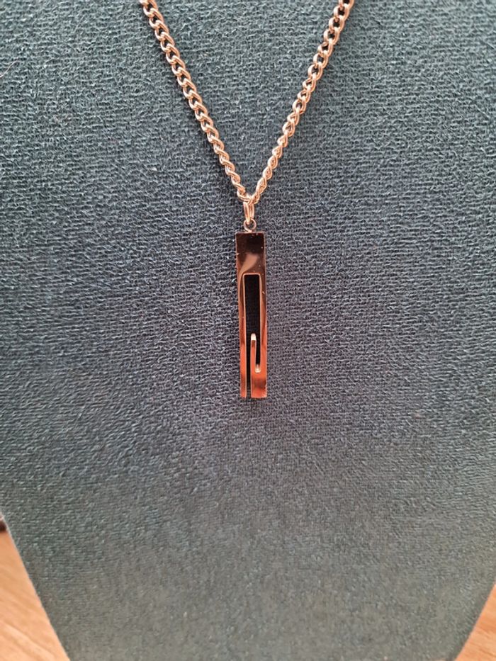 Collier Acier Argenté Grosses Mailles G - photo numéro 6