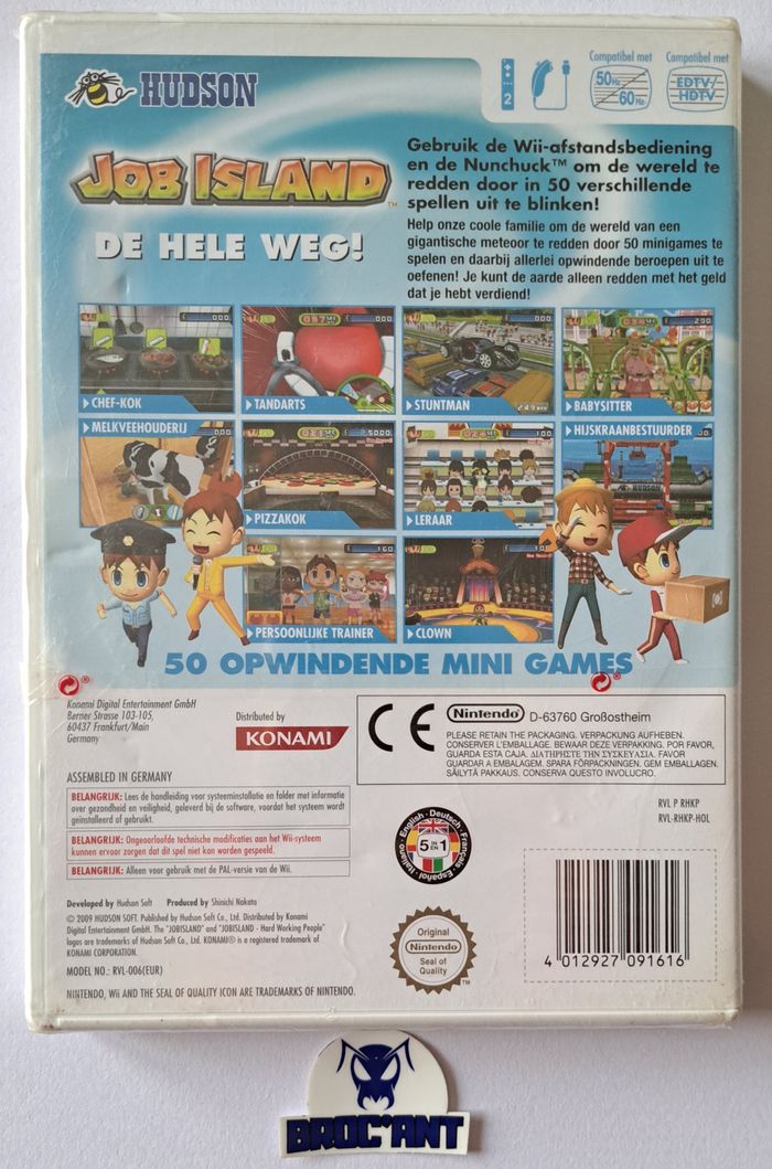 Job Island EUR Nintendo Wii - neuf blister scellé jamais ouvert - photo numéro 2
