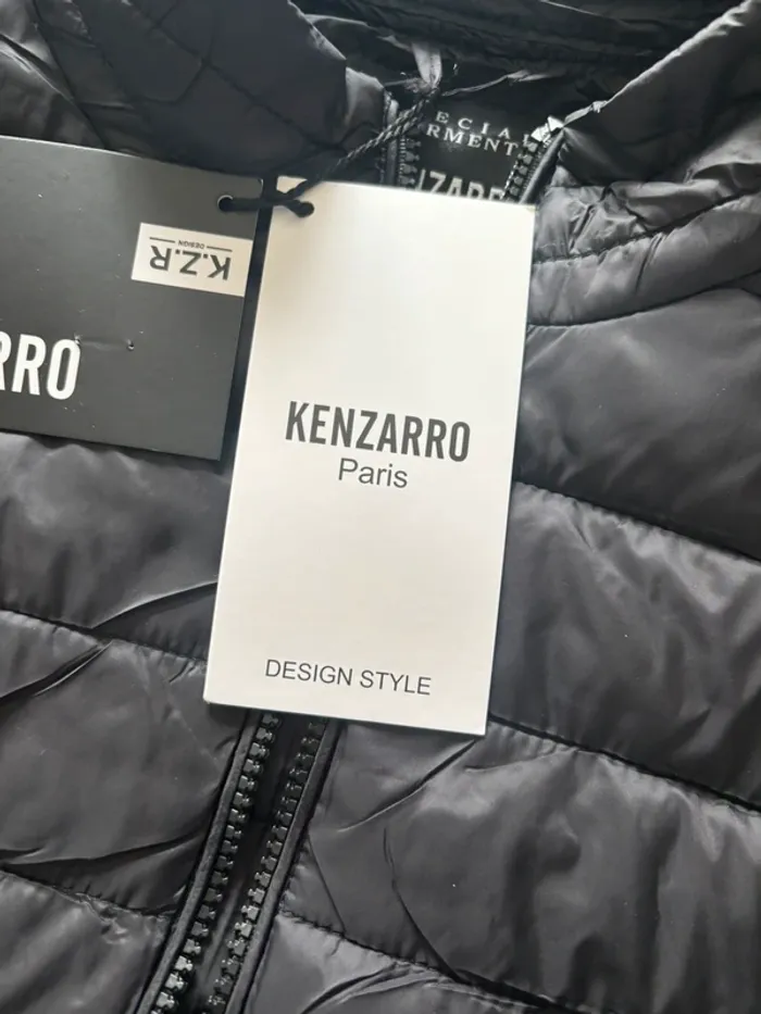 Doudoune veste sans manches légère Kenzarro Paris noir neuf - photo numéro 6