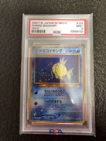 Magicarpe shiny holo - néo 3 -  2000 - Jap - fan