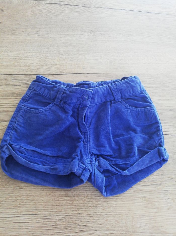 Short velours fille 8 ans