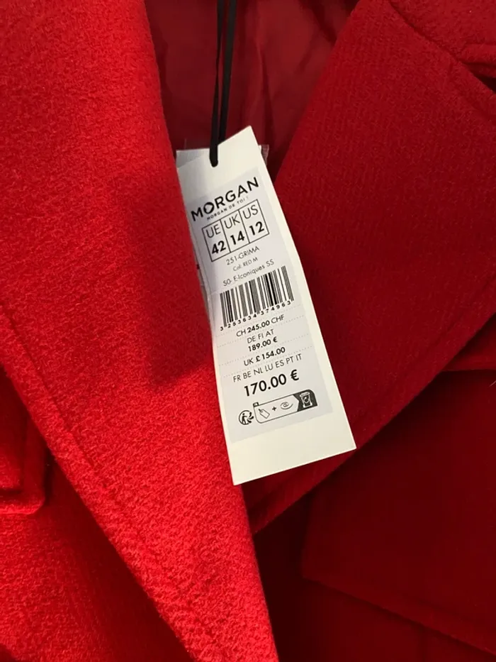 Manteau Morgan valeur 170€