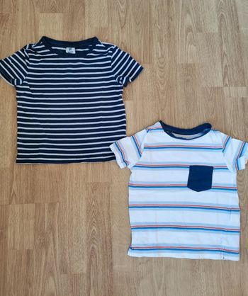 Lot 2 t-shirt garçon 24mois