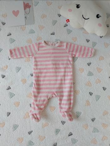 Pyjama velours naissance