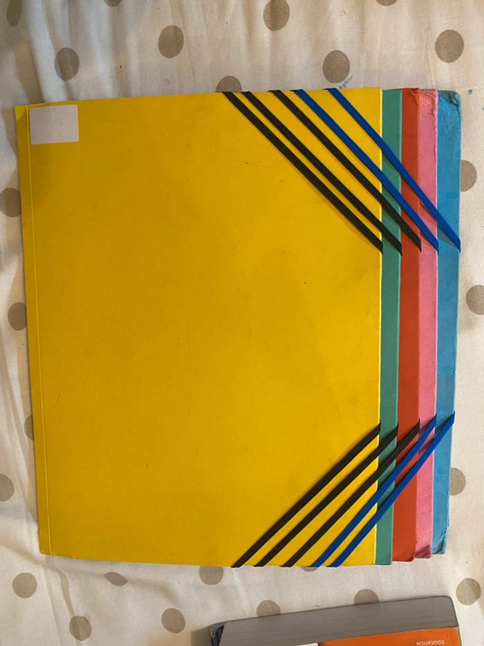 Lot de cinq pochettes cartonnée Multi couleur