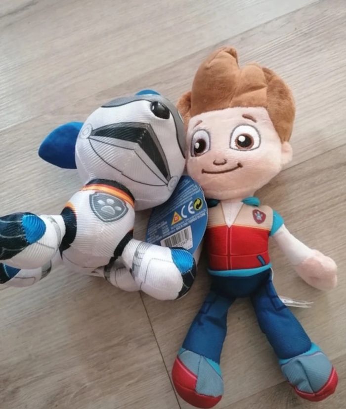 Lot peluche pat patrouille Ryder robot chien doudou enfant chien super héros - photo numéro 2