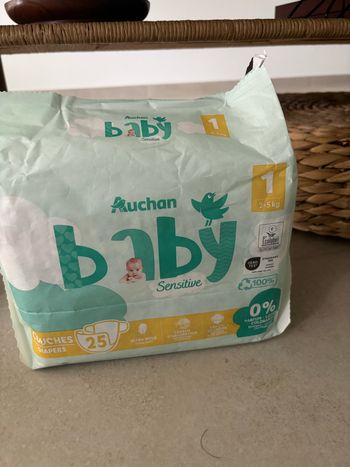 Couches Auchan baby T1 2-5kg