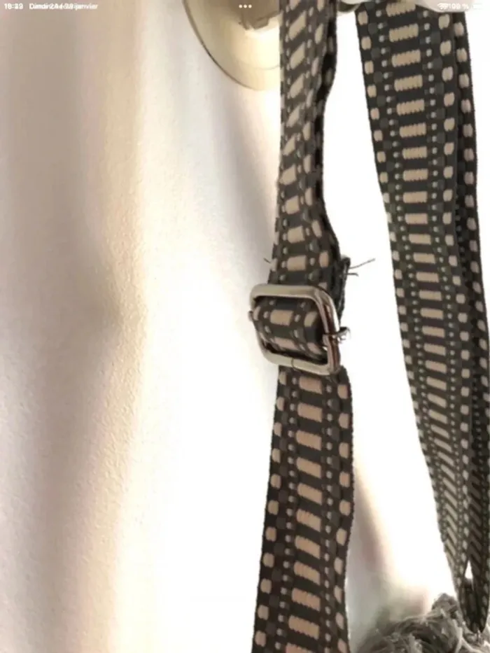 Sac a franges gris Aquarelle neuf avec étiquettes - photo numéro 4