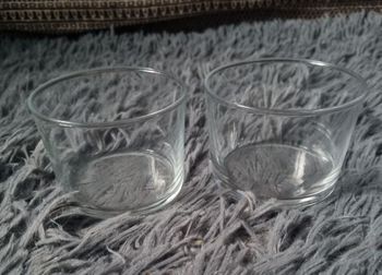 Lot 2 ramequins transparent