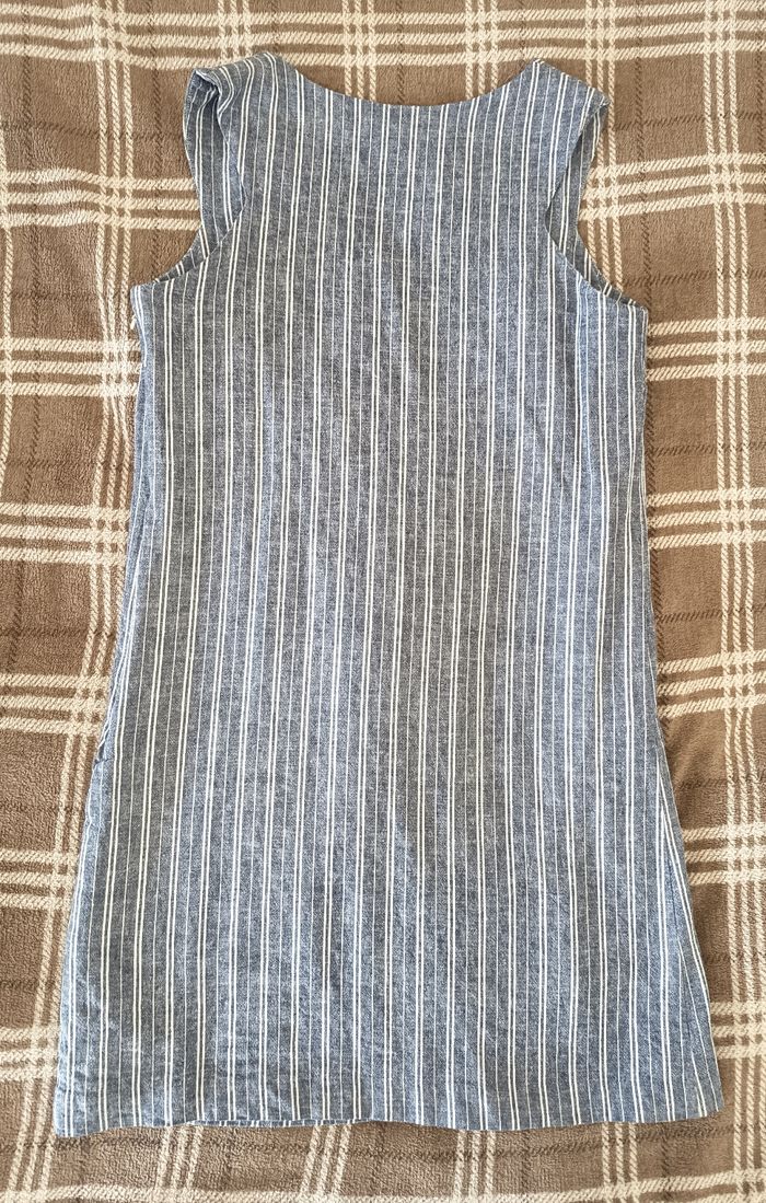 👗 Robe droite à rayures bleu & blanches - Taille 38 / Grain de Malice - photo numéro 8