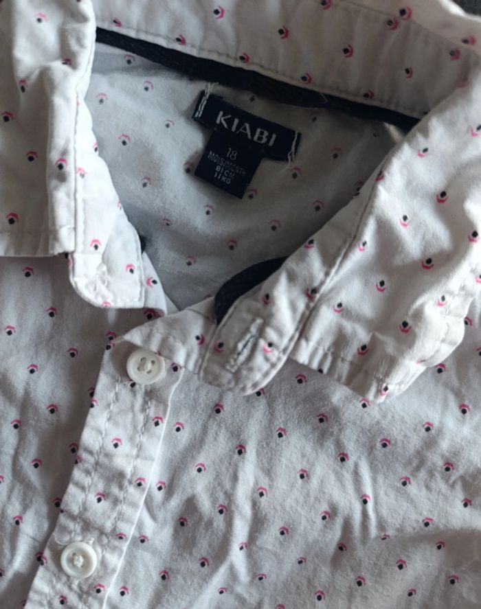 Chemises manches longues blanche et motifs
Taille 18 mois - photo numéro 3