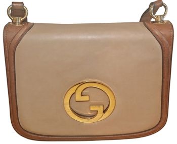 Sac bandoulière vintage Gucci Blondie 1970 – Cuir caramel – Excellent état