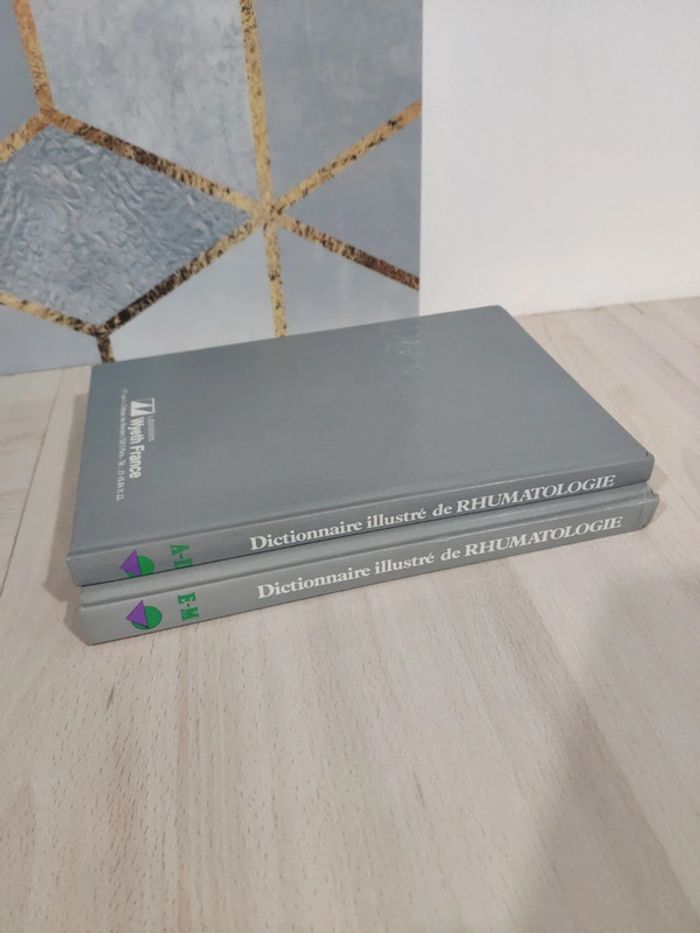 Lot 2 livres dictionnaire illustré de rhumatologie Bhalla Williams de A à M médecine - photo numéro 3