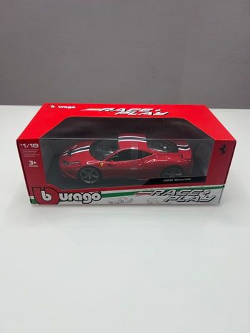 Bburago 1/18 Ferrari 458 Speciale Race + Play