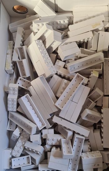 Lot de briques à construire blanc 
