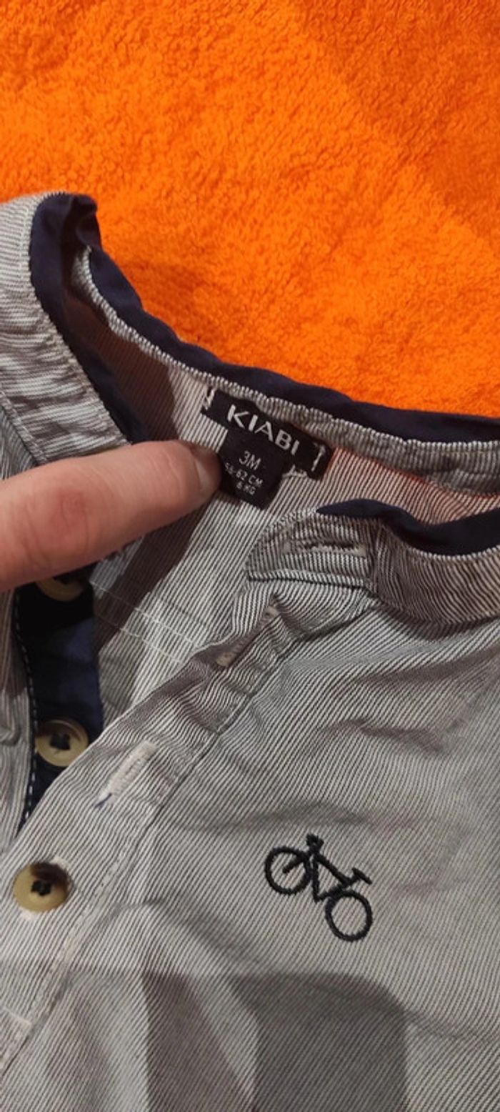 Haut col Mao Kiabi 3 mois - photo numéro 2