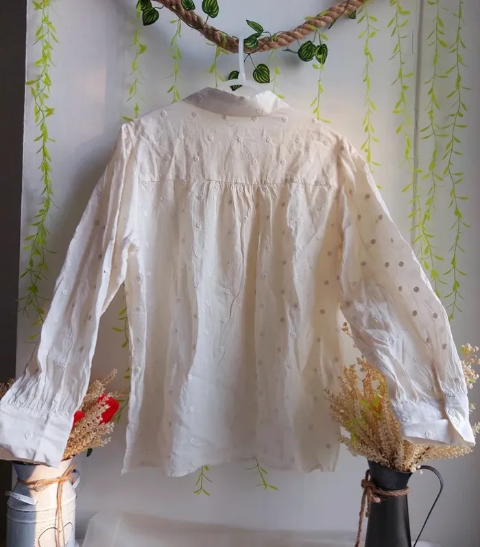 Chemise MNG – M – Crème – État : Excellent - photo numéro 3