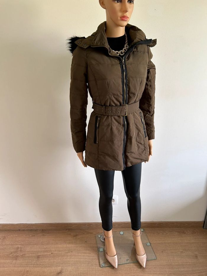 Doudoune kaki en plumes Esprit taille française 36 TBE - photo numéro 6