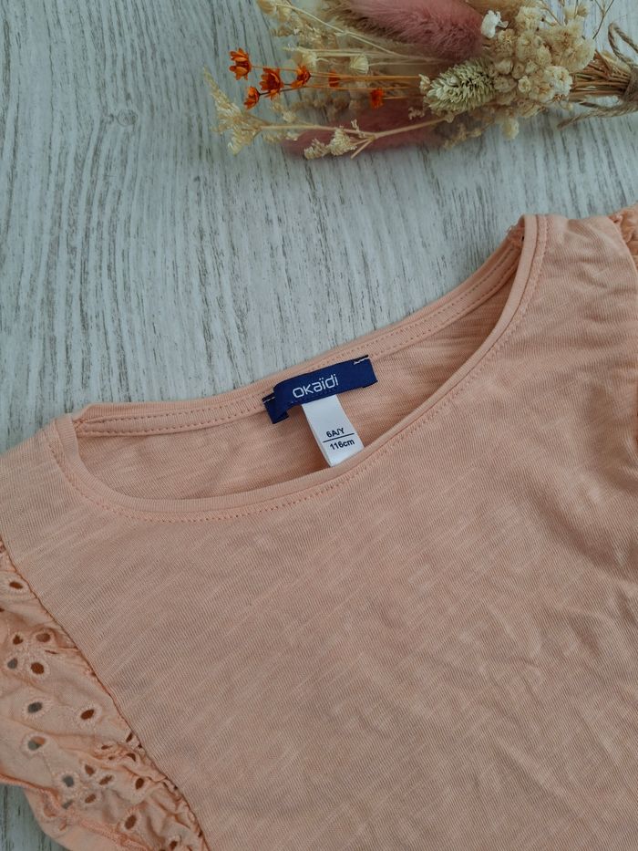 Joli tee shirt Okaïdi fille 6 ans - photo numéro 5