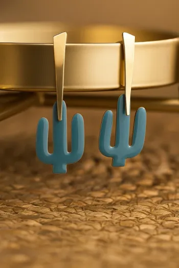 🌵 Boucles d’oreilles cactus – Grizzly Chéri 🌵