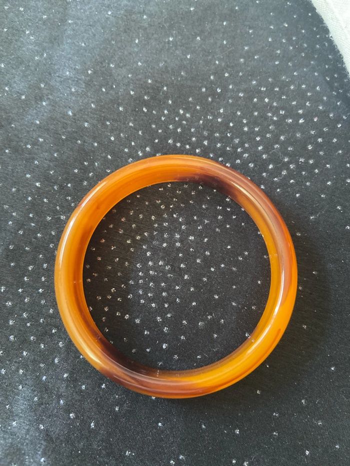 Bracelet jonc marron - photo numéro 2