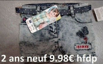 Jupe en jeans orchestra taille 2 ans neuve