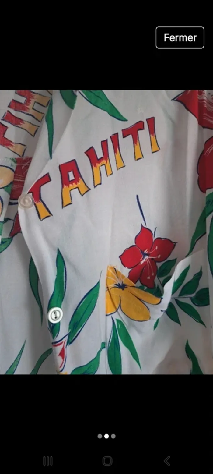Chemise Tahiti 3 Suisses 38 - photo numéro 2