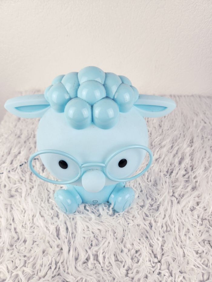 Grande Veilleuse de nuit bleu mouton Led marque Maison du monde 🎅 - photo numéro 5