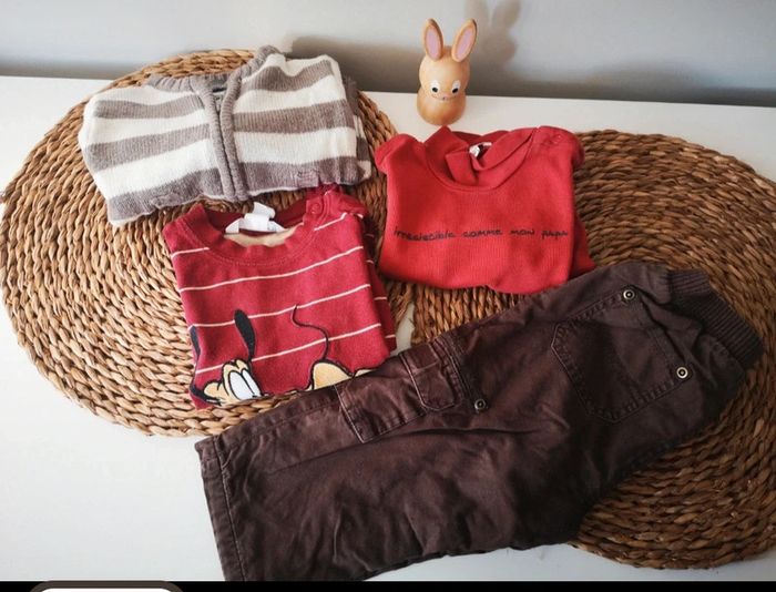 Ensemble 4 pièces bébé garçon 12M