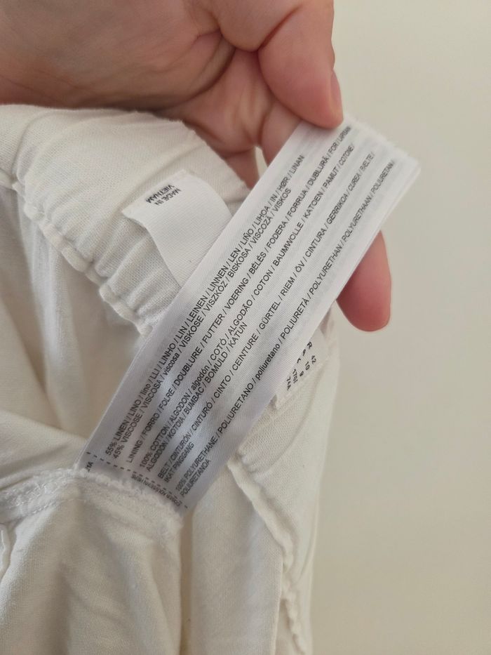 Pantalon large blanc - taille 42 - Mango - photo numéro 5