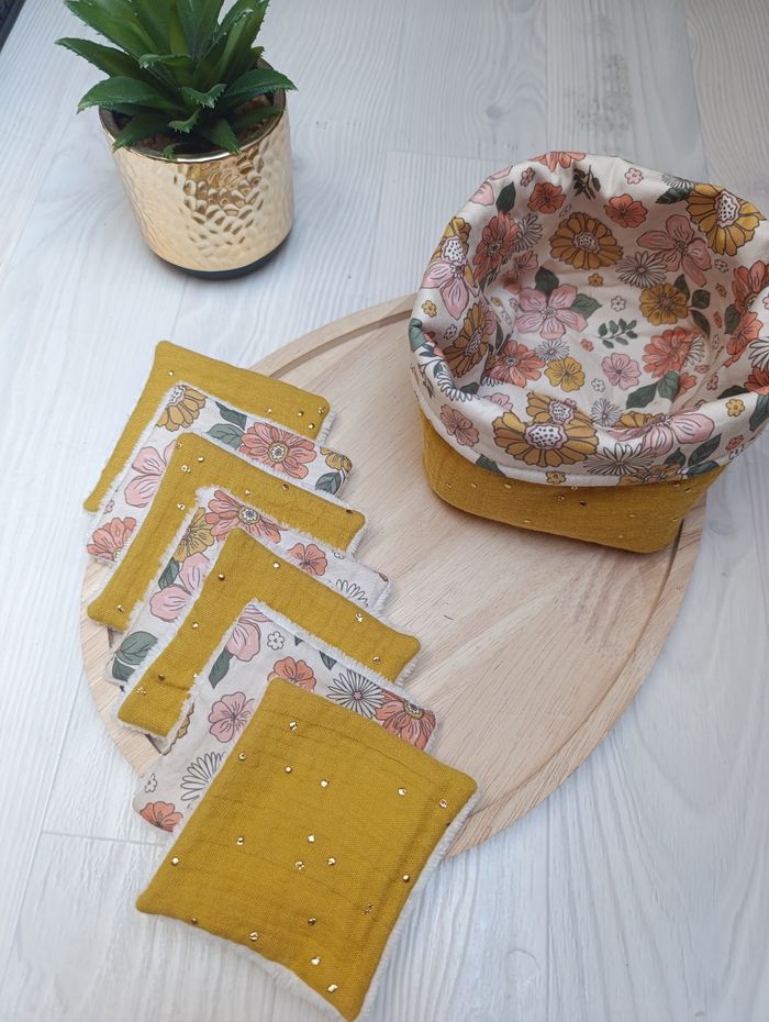 Panière+ 7 lingettes lavables