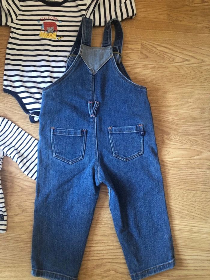 Ensemble salopette t-shirt ML body - photo numéro 7