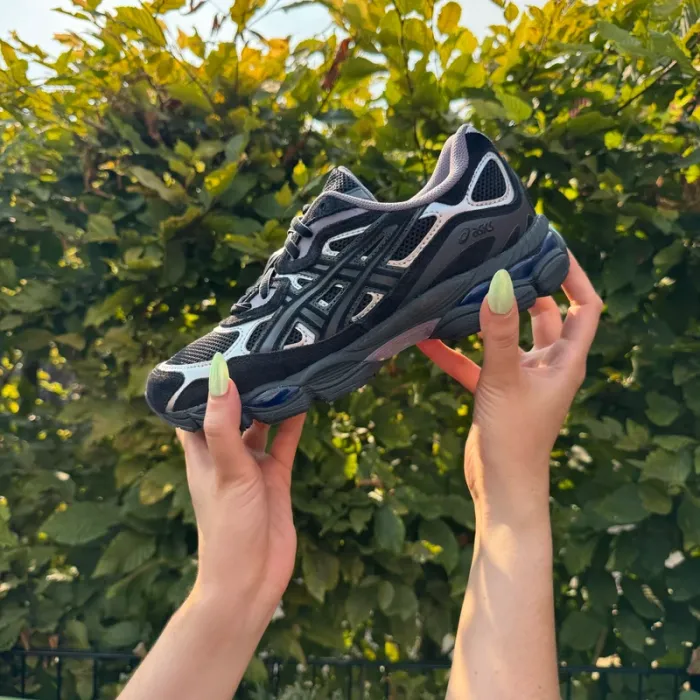 Asics Gel NYC - Black Purple Graphite grey - Violet noir - Taille 38 - photo numéro 8