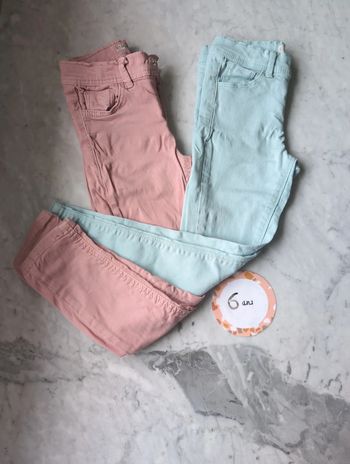 Lot de 2 pantalons 6 ans slim
