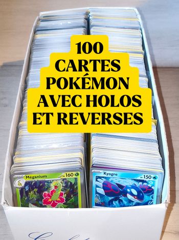 100 cartes Pokémon FR
