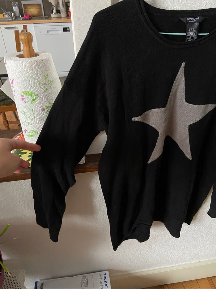 Pull fin noir Ellos - photo numéro 4