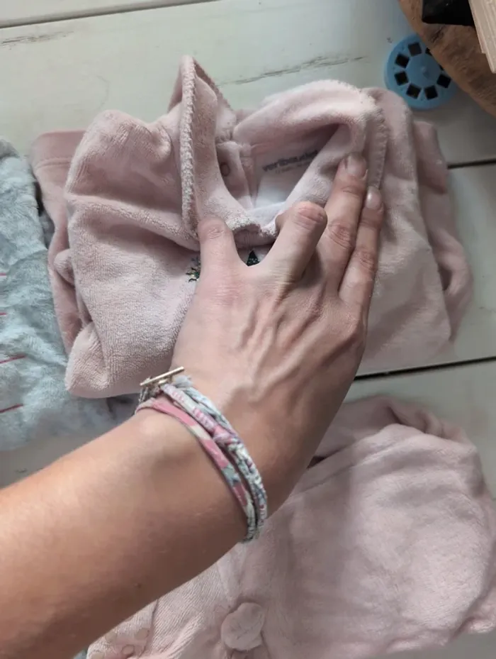 Pijama hiver deux pièces bébé fille 12 mois - photo numéro 4