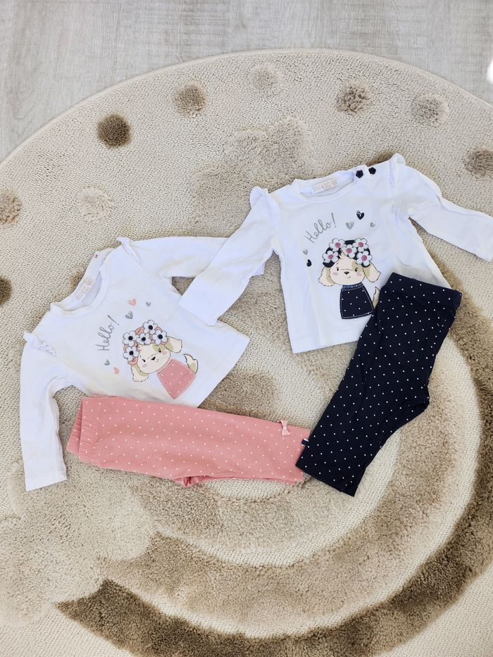 Lot de 2 ensemble 3- 6 mois