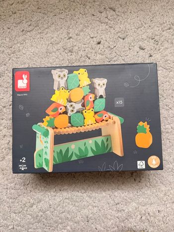 Jeu d’équilibre en bois Janod – Tropical – 15 pièces – dès 2 ans
