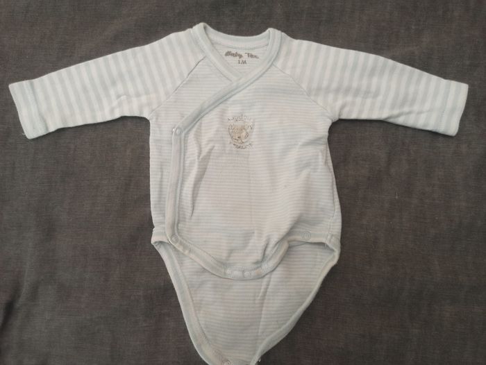 Lot de 3 bodies 1 mois manches longues - photo numéro 4