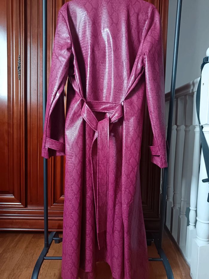 Trench en simili bordeaux neuf Vero Moda 42 - photo numéro 5