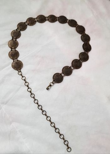 Ceinture femme médaillon effet bronze