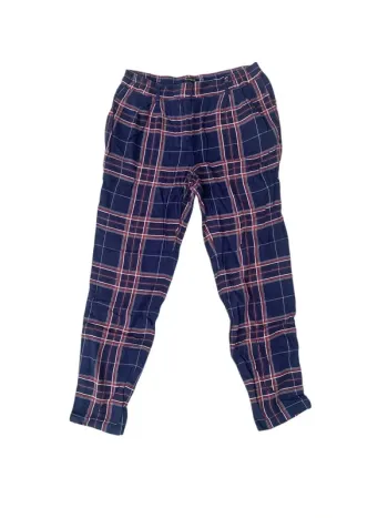 Pantalon fin bleu marine à carreaux Massimo Dutti taille 36