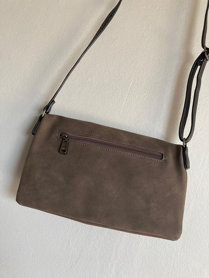 Sac bandoulière Paco Martínez marron suédine 26x17 cm neuf - photo numéro 5