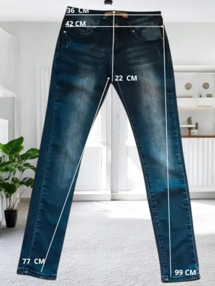 Jean Azerty paris ,coupe slim ,taille basse ,texture stretch - photo numéro 13