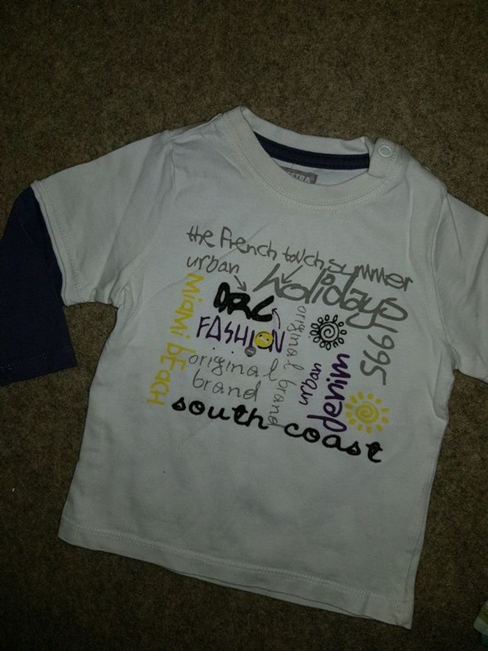 Lot de 2 articles garçon manches longues 12 mois orchestra sergent major - photo numéro 2