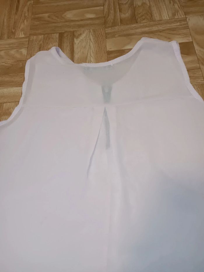Haut fille rose pâle (rose très clair) en très bon état - photo numéro 7